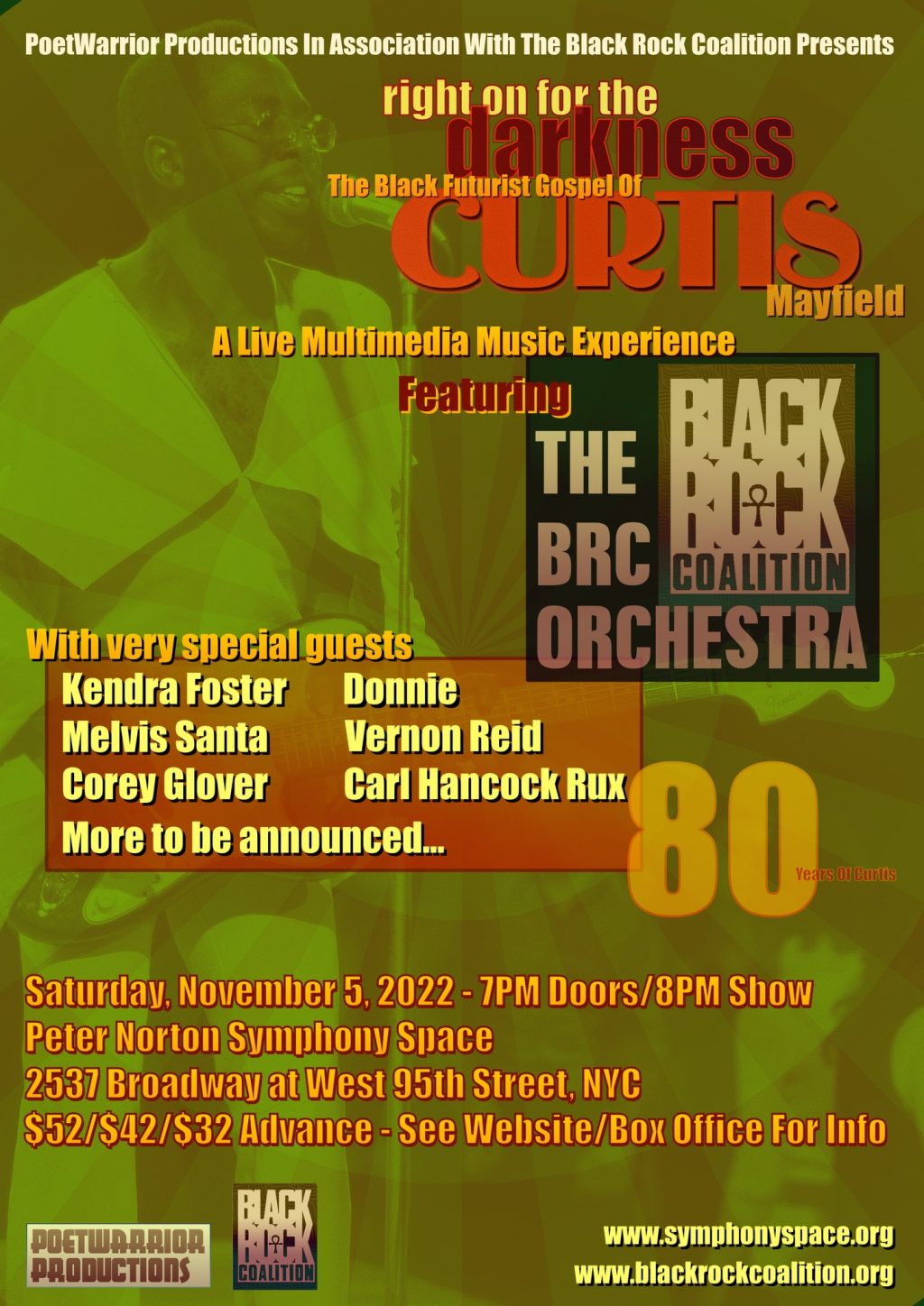 BRC Tributes (Curtis Mayfield concert – NYC 11/5/2022) – Soul-Patrol